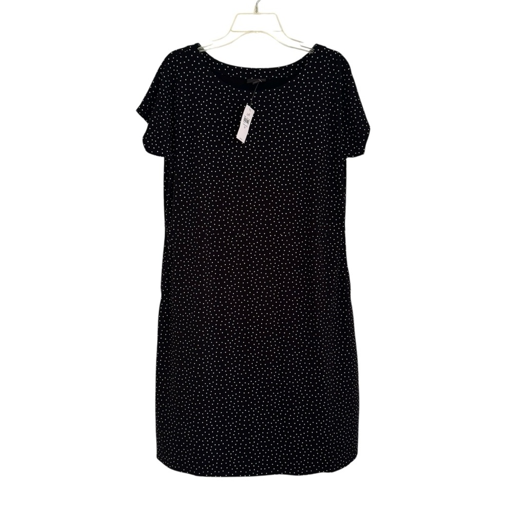 J. Jill Wearever Collection Polka Dot Short Sleeves Dress Size M New